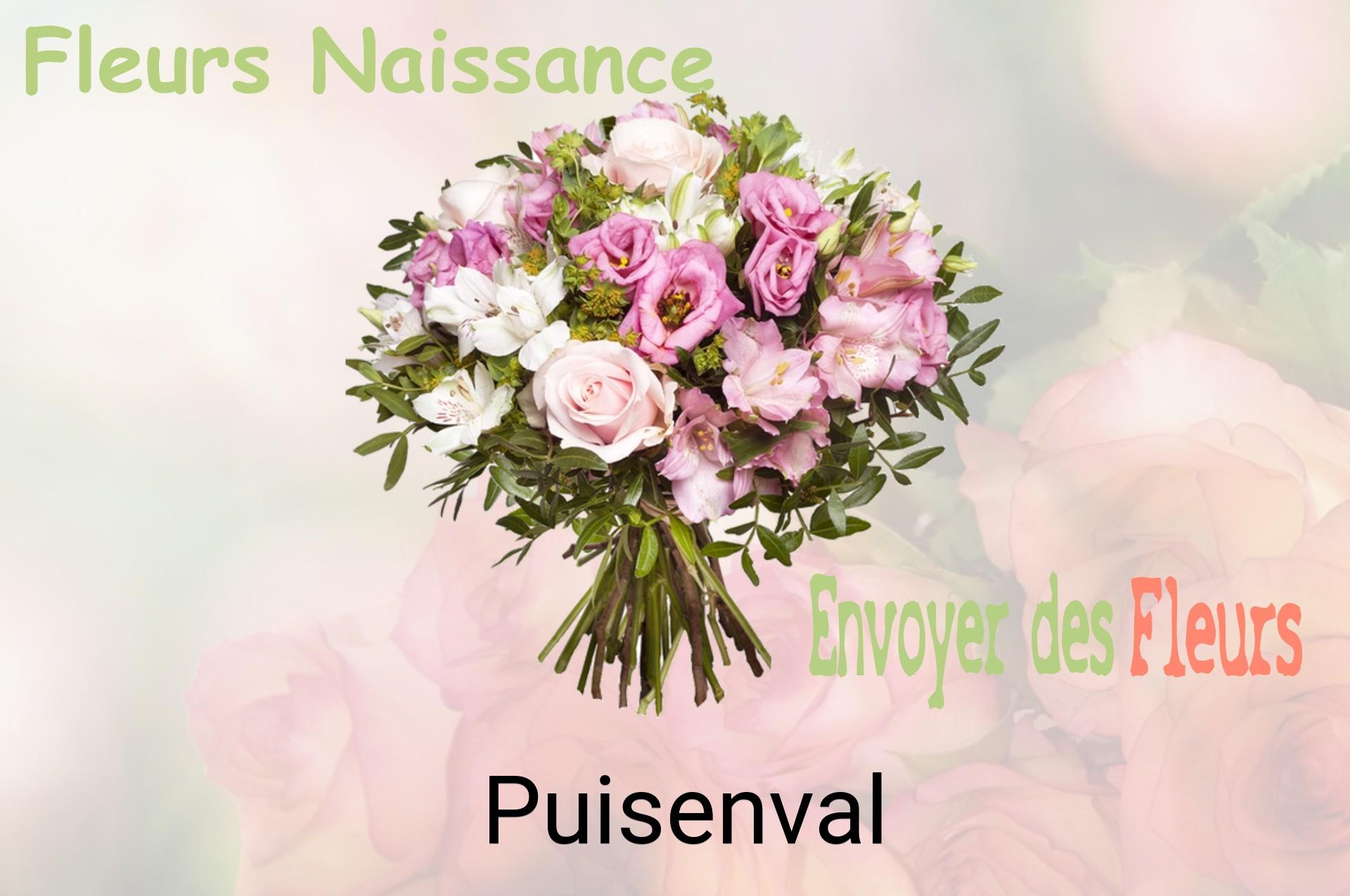 Bouquet de fleurs de naissance livré à Puisenval